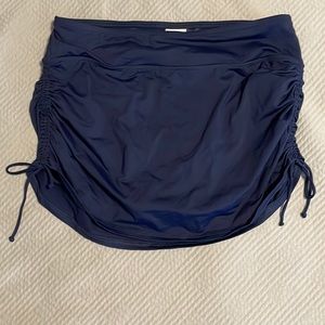 Lands end blue swim skirt